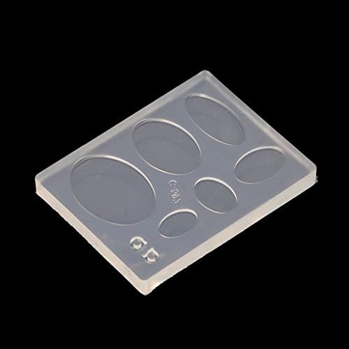 Ellipses Soap 6-Cavity Mold UV Epoxy Resin, H