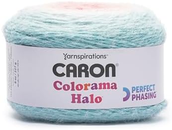 Caron Colorama Halo Cake Ombre Yarn for Crocheting, Rose Garden, 2-Pack