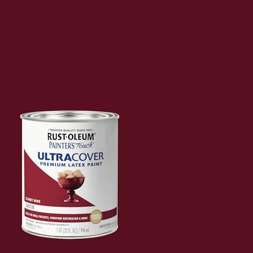 Rust-Oleum Painter's Touch Latex Brush-On Paint, Satin Claret Wine