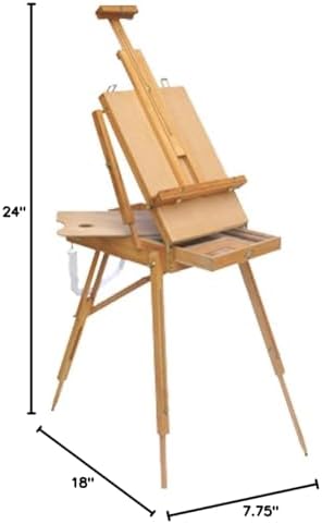 4 Less Co French Easel Wooden Sketch Box Portable Folding Art Artist Painters Tripod Stand