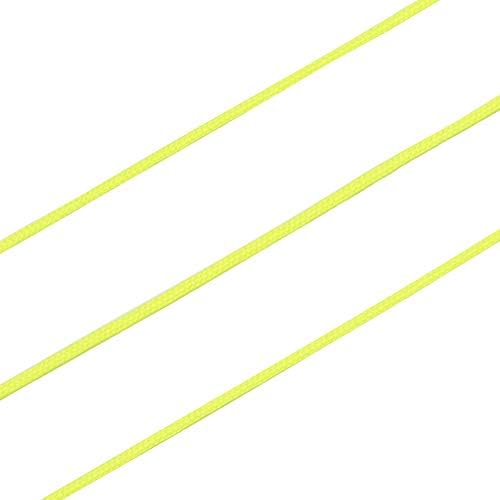 100 Yards 0.8mm Braided Nylon Crafting Thread Chinese Knotting Beading String Macrame Cord Rope for Necklace Bracelet Jewelry Craft Making, Yellow