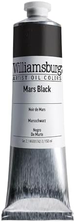 Williamsburg Artist Oil Colors, Mars Black, 150 ml Tube