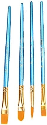 Multifunctional Watercolor Pen Nylon Painting Brushes Wooden Blue 1 Set Deft