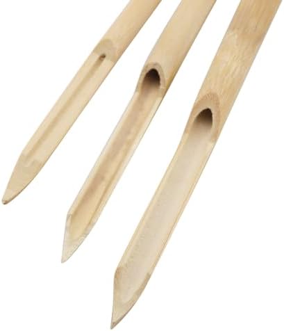 TAODAN 6PCS Polymer Ceramic Double Headed Bamboo Flute Pen Clay Tools Art Supplies for Carving and Shaping
