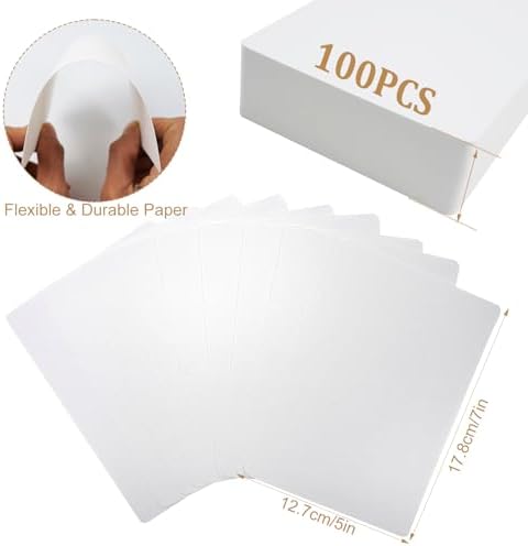 Moriquill 100 Watercolor Paper Cards, 5 x 7 in, 300gsm Cold Press