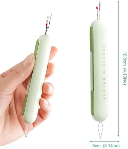 2024 Upgrade 2 in 1 Needle Threader Seam Ripper, Needle Threaders Seam Rippers for Sewing, Needle Threading and Seam Kit Seam Ripper Tool for Elderly and Sewing Enthusiasts（3pcs）
