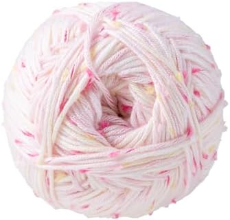 Loops & Threads Flecks Yarn - Yarn for Knitting, Crochet, Weaving, and Arts & Crafts - Pink, Acrylic Blend, 6.53 oz