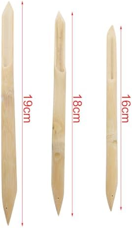 TAODAN 6PCS Polymer Ceramic Double Headed Bamboo Flute Pen Clay Tools Art Supplies for Carving and Shaping