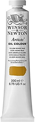 Winsor & Newton Artists' Oil Paint, 200ml Tube, Yellow Ochre Pale