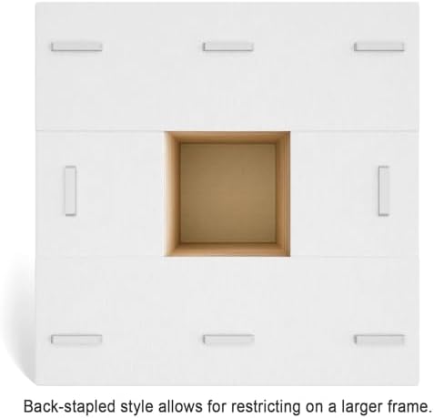 PHOENIX 4x4 Inch 4 Pack Museum Canvas - 2 3/8 Inch Thick Edge Deep Mini Block Canvases for Painting 100% Cotton 11 Oz. Gesso Primed White Blank Professional Art Canvas