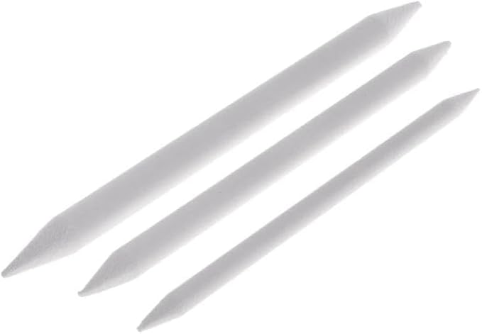 3 Sizes Blending Smudge Stump Stick Art Drawing Tools Deft Art Pencils, Drawing Pencils Sketch White Pens for Artists Students Beginner for Student Artist Charcoal Sketch Drawing Tools