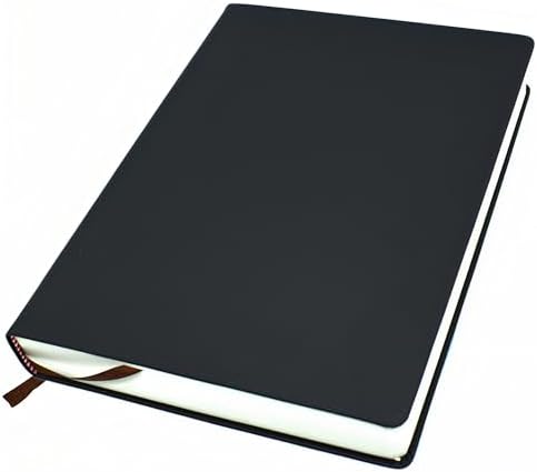 jooact Thick Sketchbook 660 Pages Notebook Soft Faux Leather Cover Journal 80GSM Paper Notepad Drawing Book Memo Writing Sketch Pad Diary Notebook
