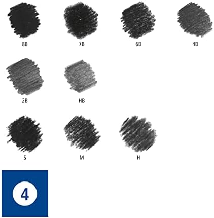 Staedtler Mars Lumograph Art Set | Drawing Kit with Charcoal and Graphite Drawing Pencils, Blending Stump, Kneadable Eraser and Dual Hole Sharpener 61 100C