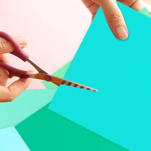 Whaline 50 Sheet 8.5 x 11 Inch Teal Blue Card Stock Paper 5 Solid Macaron Blue Colors Cardstock Paper Cyan Turquoise Core Scrapbook Crafts Paper for Print DIY Art Making School Office Supplies, 65lb