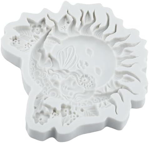 Flower Fairy Polymer Clay Mold Fairy Angels Sun Moon Silicone Molds
