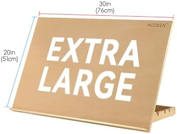 MEEDEN Extra Large Tabletop Easel: Wooden Easel for Painting Drawing Board | Adjustable Sketching Drafting Table Top Easel - Portable Beech Wood Desktop Art Easel Stand for Adults, Artists, Student