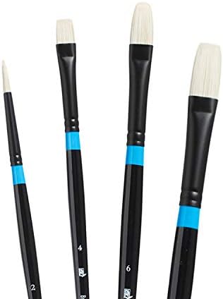 Princeton Aspen Acrylic & Oil Brush Set, Synthetic, 4 Piece, 1 Count
