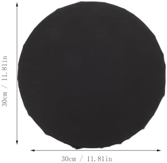 FAVOMOTO Black Round Canvas for Painting - Round Photo Frame, Wooden Wall Hanging Picture Frames Stretched Drawing Boards for Artists Painters DIY Painting
