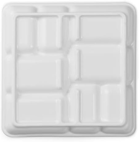 MEEDEN Ceramic Watercolor Paint Palette: 8-Well Artist Mixing Tray 7x7