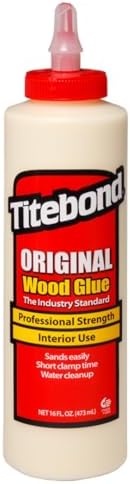 Titebond Original Wood Glue 5064, Industry Standard for Woodworking, Furniture Repair/Assembly, Construction, Home Repair or Modeling, 16 oz