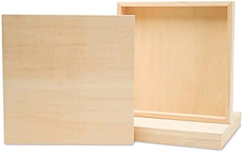 Square Wood Canvas 18 x 18 x 1-1/2-inch, Unfinished Wood Frames, Blank Wooden Signs for Crafts & Home Decor, by Woodpeckers