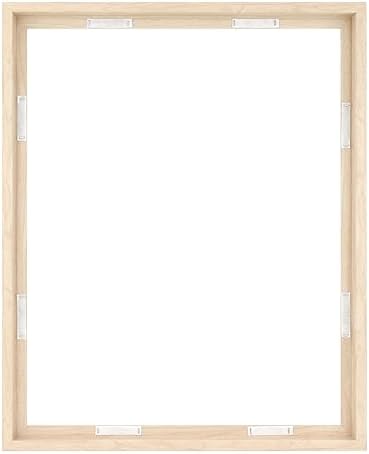 MCS Canvas Float Frame, 24x30, Natural Woodgrain