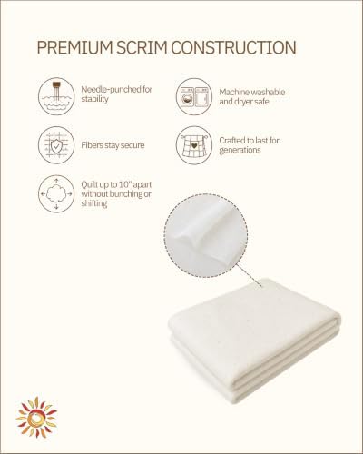 The Warm Company - Warm & Natural Cotton Quilt Batting – Craft Size 34" x 45" – Premium Quilt & Craft Batting for Sewing & Quilting Projects