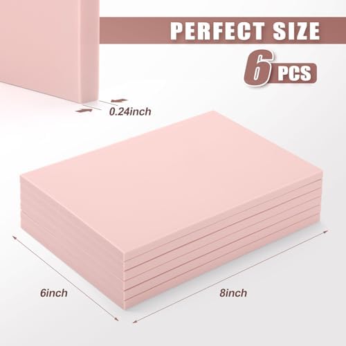 6 PCS 8"x6" Soft Linoleum Blocks for Printmaking & Stamp Making