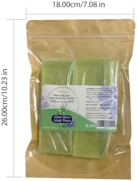 Aloe Vera Soap Base Bar, Melt and Pour Soap Base for Soap Making 1 LB