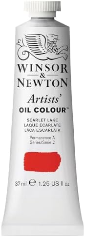 Winsor & Newton Artists' Oil Paint, 37ml Tube, Scarlet Lake