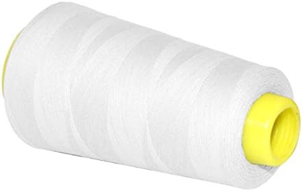 Mandala Crafts White Mercerized Cotton Thread Cones for Sewing Quilting