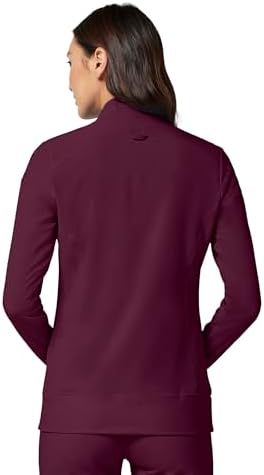 Cherokee iFlex Scrub Jacket for Women 2 Pocket Zip Front