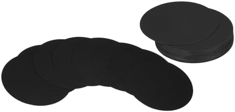 PATIKIL 3inch Circle Card Stock, 36Pcs Round Shape Cutouts Paper Thick Cardstock Coaster for DIY Craft Projects Classroom Bulletin Board Decor, Black