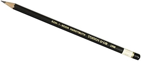 Koh-I-Noor Toison d'Or Graphite Pencil, 6B Degree, 2 Pack (FA1900.6BBC)