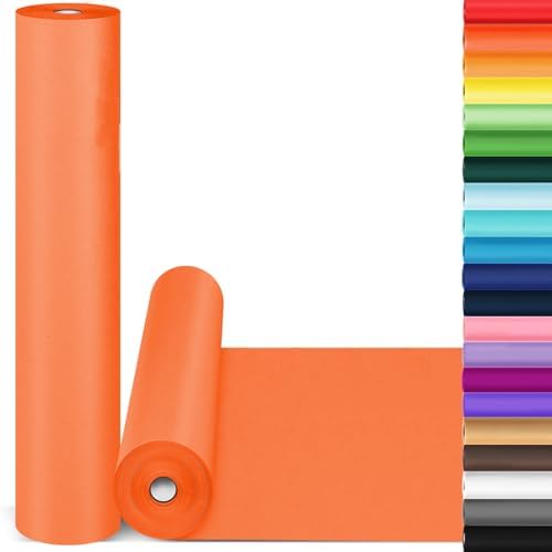 Orange Wrapping Paper,15"x900" Art Craft Kraft Paper Roll Bulletin Board