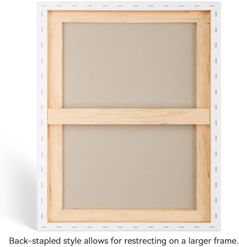 PHOENIX 24x30 Inch 2 Pack Heavy Duty Stretched Canvas - 1 3/4" Thick Extra Large Canvas for Painting - Master Series 15 Oz. Gesso Primed Cotton Archival Canvases for Professional Artists