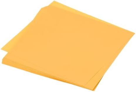 MECCANIXITY 50 Sheet Origami Paper Double Sided Gold 5x5 Inch Square Sheet for Art Craft Project, Beginners, Gifts Decor
