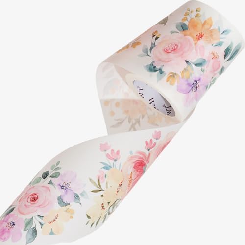 WT Pre-Cut Flower Corridor Wide Washi Tape, Floral Designs, 60mm x 5m