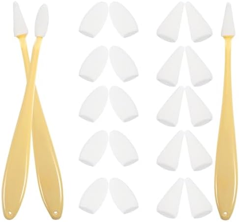 SAFIGLE 23pcs Artist Blending Tools Set with Blending Stumps and Sponge Tip Applicators, Macaron Yellow Sketch Wipers for Detailing Shading and Highlighting, Drawing Supplies for Art
