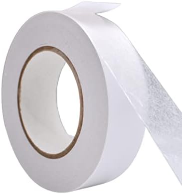 WOD DCTT32W Double Sided Adhesive Tissue Craft Tape - 1.5 inch x 55 yds. Acid Free, Permanent, & Heat Resitant - for Scrapbooking Paper, Cards, Origami, Ribbon, Glitter, and Boxes