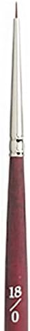 Princeton Velvetouch, Series 3950, Paint Brush for Acrylic, Oil and Watercolor, Spotter, 18/0