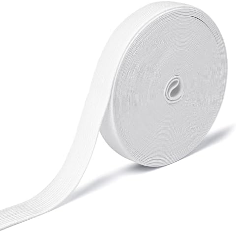 Airisoer Elastic Bands for Sewing 3/4 Inch x 32 Yards, White