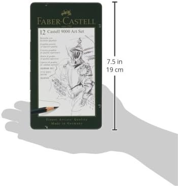 Faber-Castell 9000 Graphite Sketch Pencil Sets Art 8B - 2H set of 12