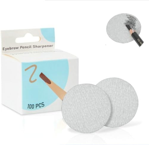 Sandpapers Sharpener - 100 Pieces Sandpaper Pads for Sketch Pencil, Crayon, Eyebrow Pencil, Charcoal Pencil Pointer for Artists and Students