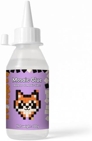 1DFAUL 100g Mosaic Tile Glue Clear, Mosaic Adhesive, Strong Bond, Fast Dry