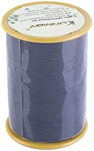 KONMAY Elastic Thread for Sewing Machine, 500 Meters 0.5mm Black for Shirring, Smocking, Gathering, Stretchy Strings for Bracelets