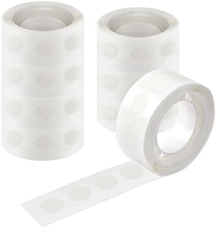 UPINS 800Pcs Glue Points Dots 10mm Removable Balloon Glue Adhesive Dots