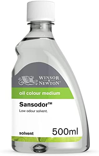 Winsor & Newton Sansodor Low Odor Solvent, 500ml (16.9-oz) Bottle