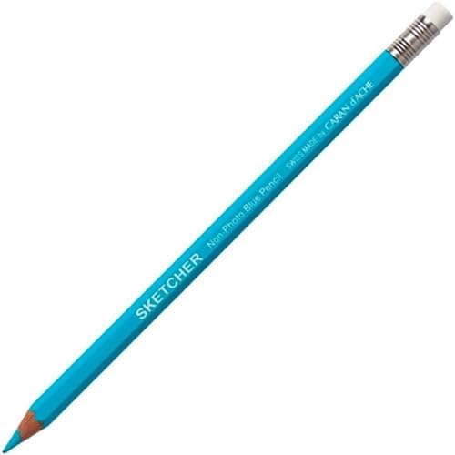 Caran d'Ache Sketcher Non-Photo Blue 2 Pc Blister Card (903.302 )