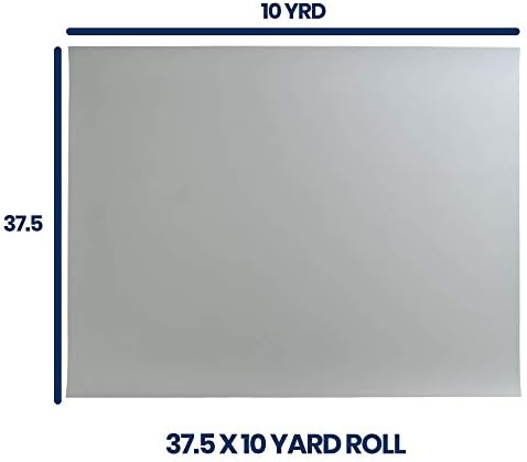 Pacific Arc Vinyl Board Cover. Self Healing and Stain Resistant Gray/White Sheet, 37.5 inches by 10 Yard Roll